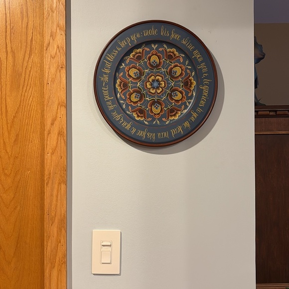 Original ROSEMALING Wooden Plate - by artist Rhonda Fritech - Limited edition - Picture 13 of 17